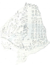 Tav. I – Fasano nel Cabreo di Not. Andriani, 1748 (Arch. di Stato di Bari)